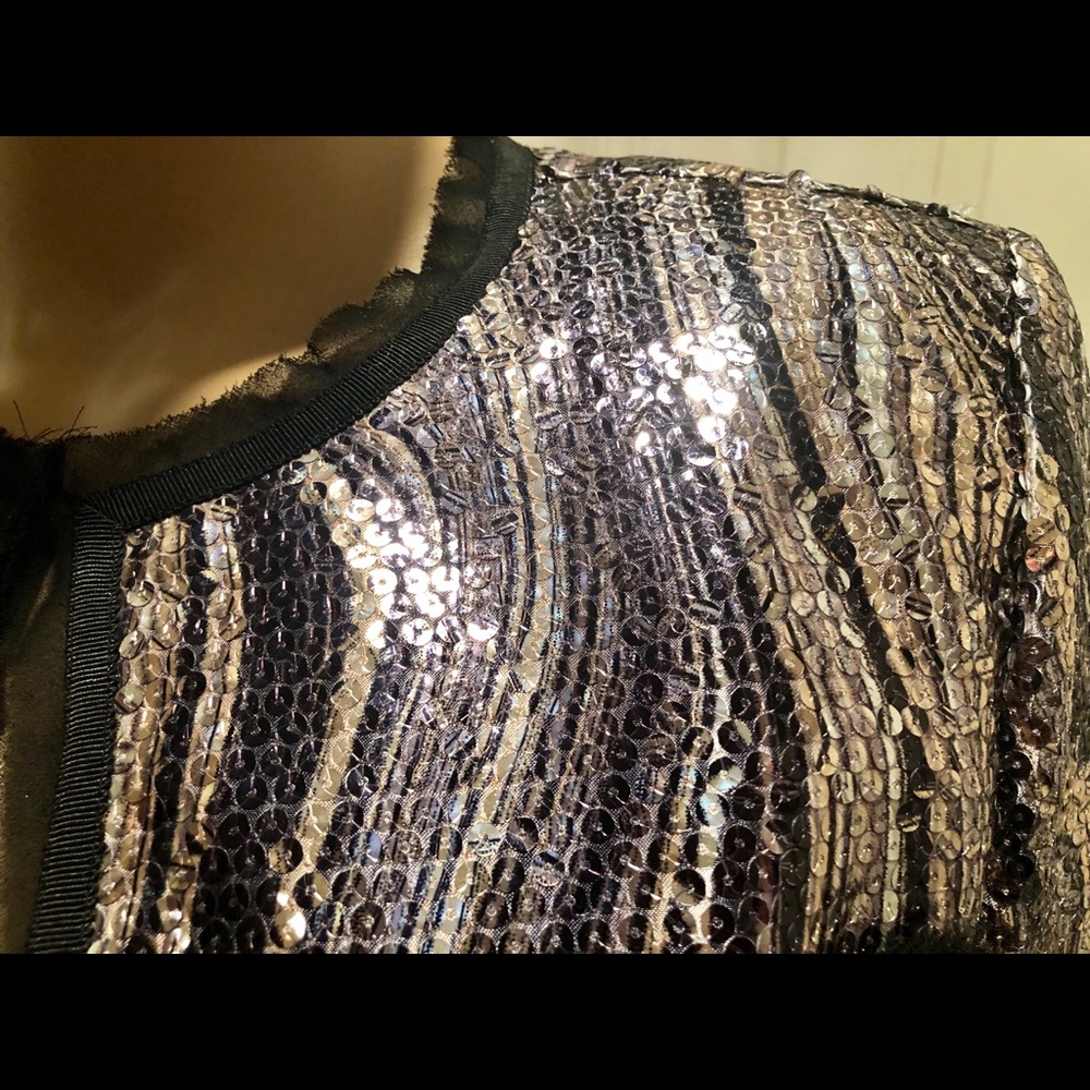 Nwot Cache Sequin Multicolor Jacket Blazer Sz S - image 3